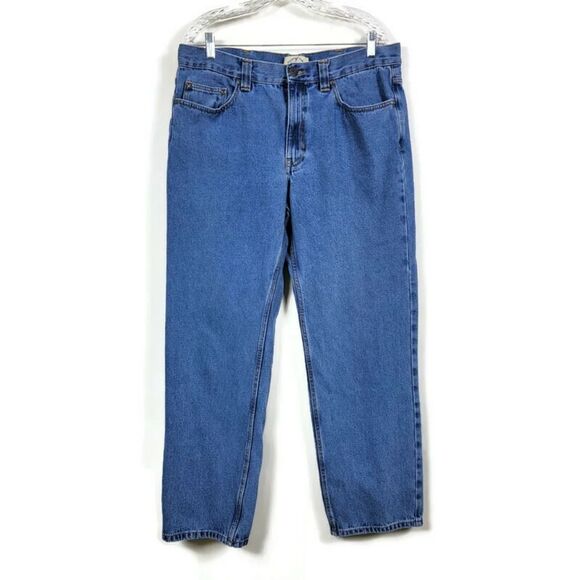 Blue Mountain Straight Leg Jeans Mens Size 36 x 34 Blue Cotton - Picture 1 of 10